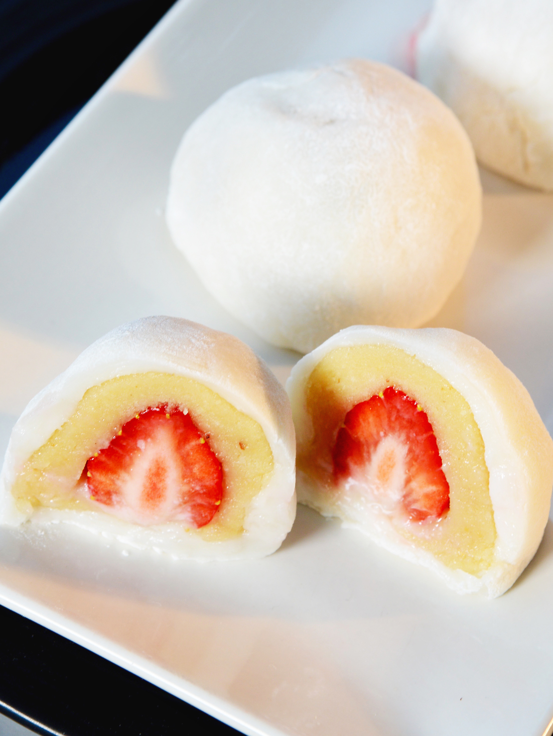 Mochi à la fraise