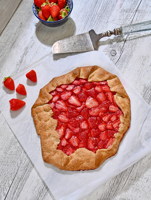 Tarte rustique aux fraises
